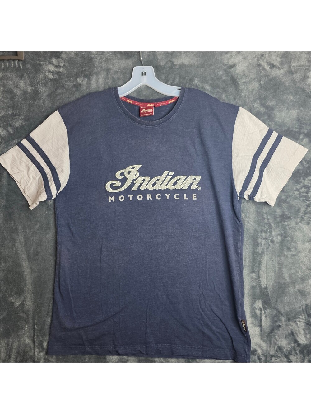 Indian Motorcycle Wrecking Crew Mens T-shirt Sz Large